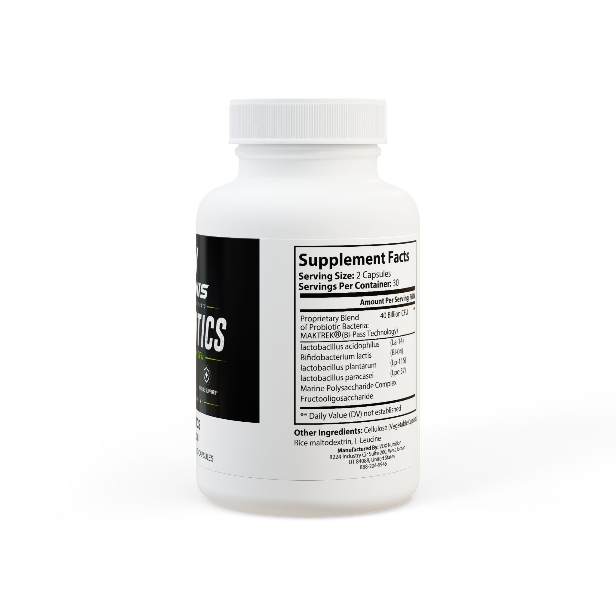 RADNIS Probiotics - 40 Billion CFU Gut & Digestive Support (60 Capsules)