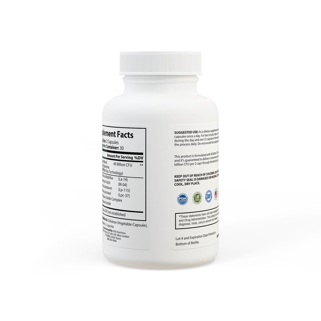 RADNIS Probiotics - 40 Billion CFU Gut & Digestive Support (60 Capsules)