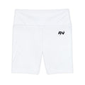 RADNIS White High-Waist Women's Workout Shorts