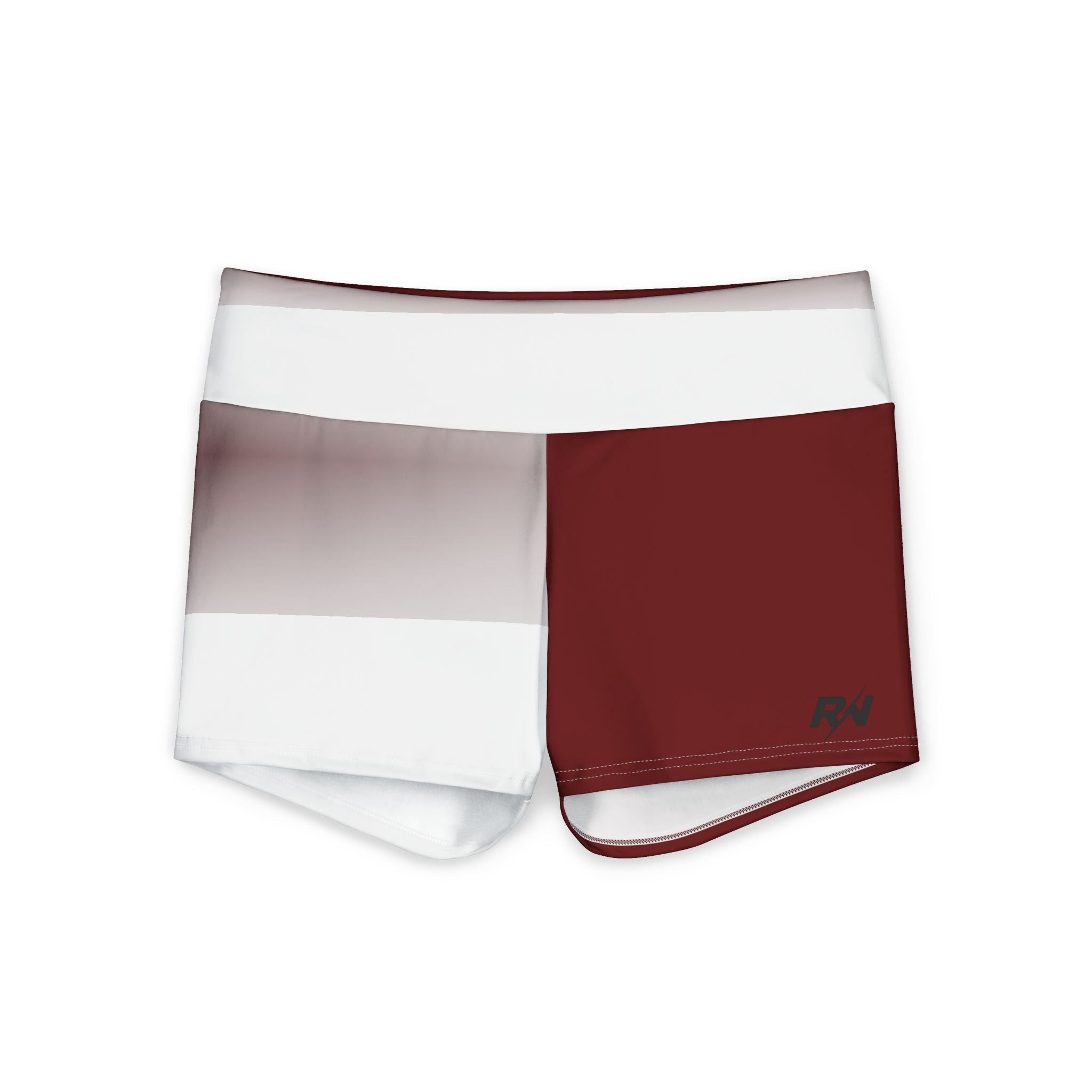 RADNIS Women's Yoga Shorts — High-Waist Polyester Activewear (solid color)