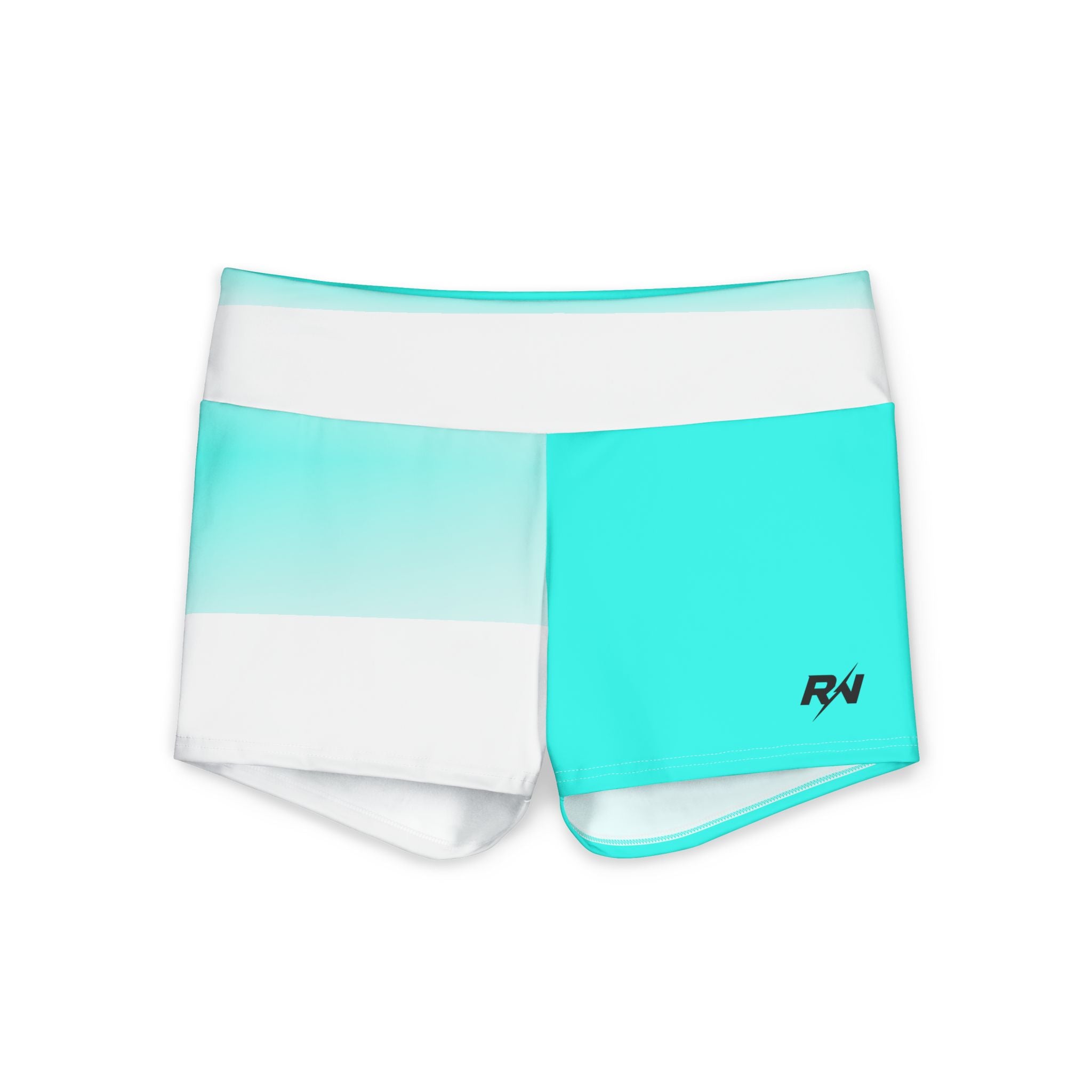 RADNIS Women's Yoga Shorts — High-Waist Polyester Activewear (solid color)