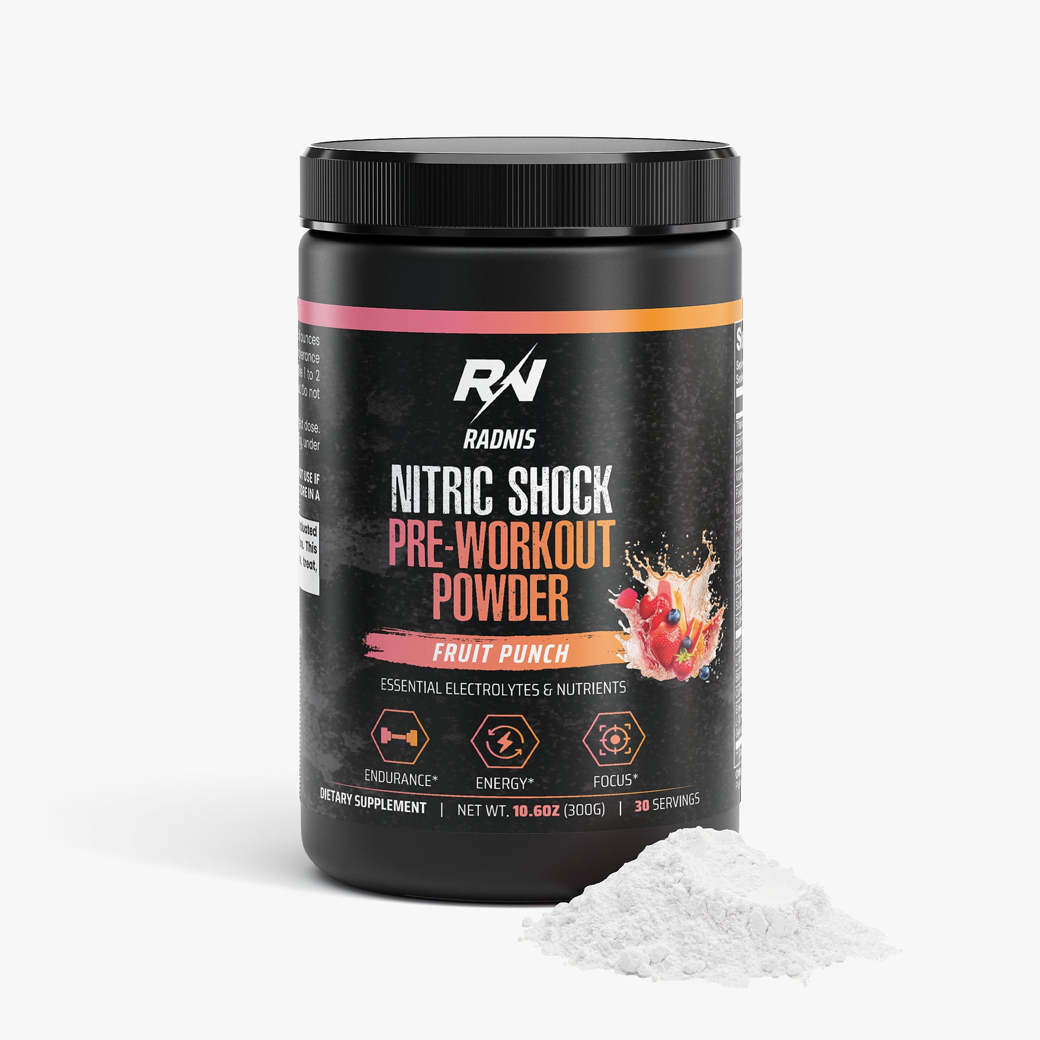 Nitric Shock Pre-Workout Powder (Fruit Punch)