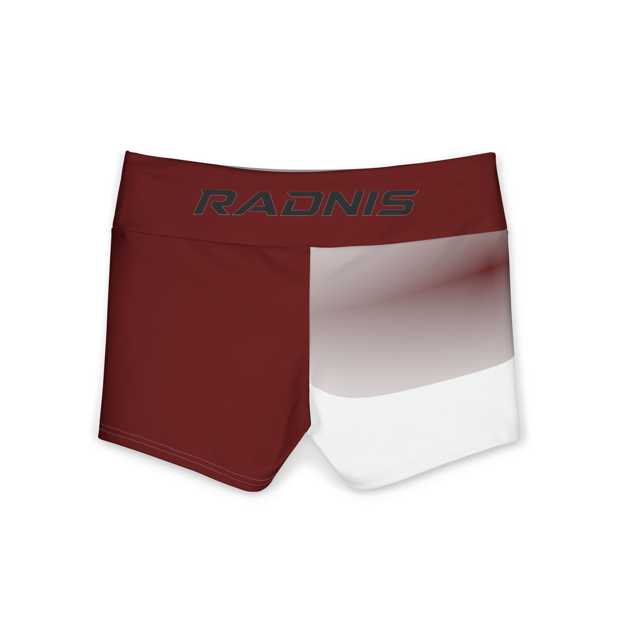 RADNIS Women's Yoga Shorts — High-Waist Polyester Activewear (solid color)
