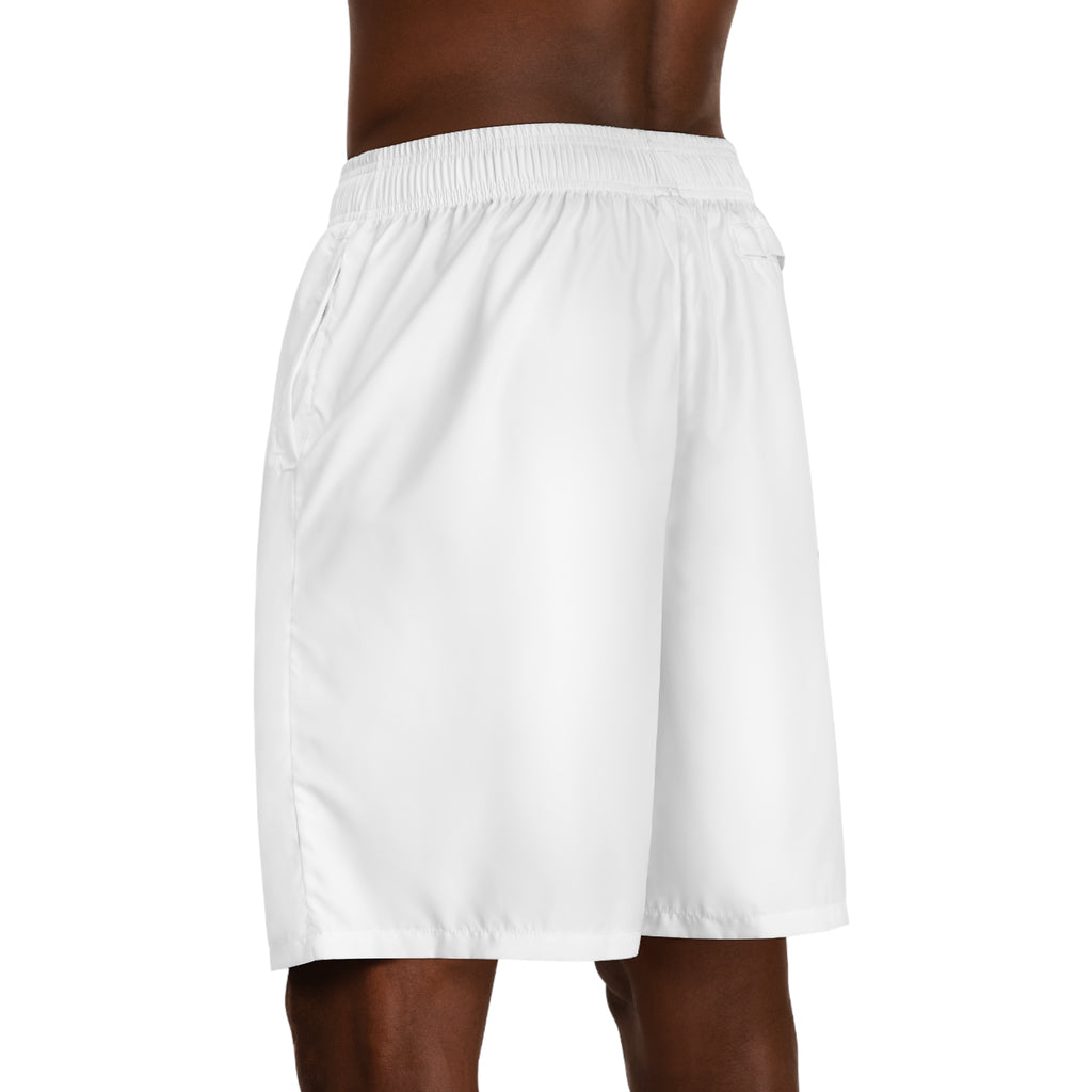 RADNIS Men's Athletic Jogger Shorts — Vertical 'RADNIS' Graphic