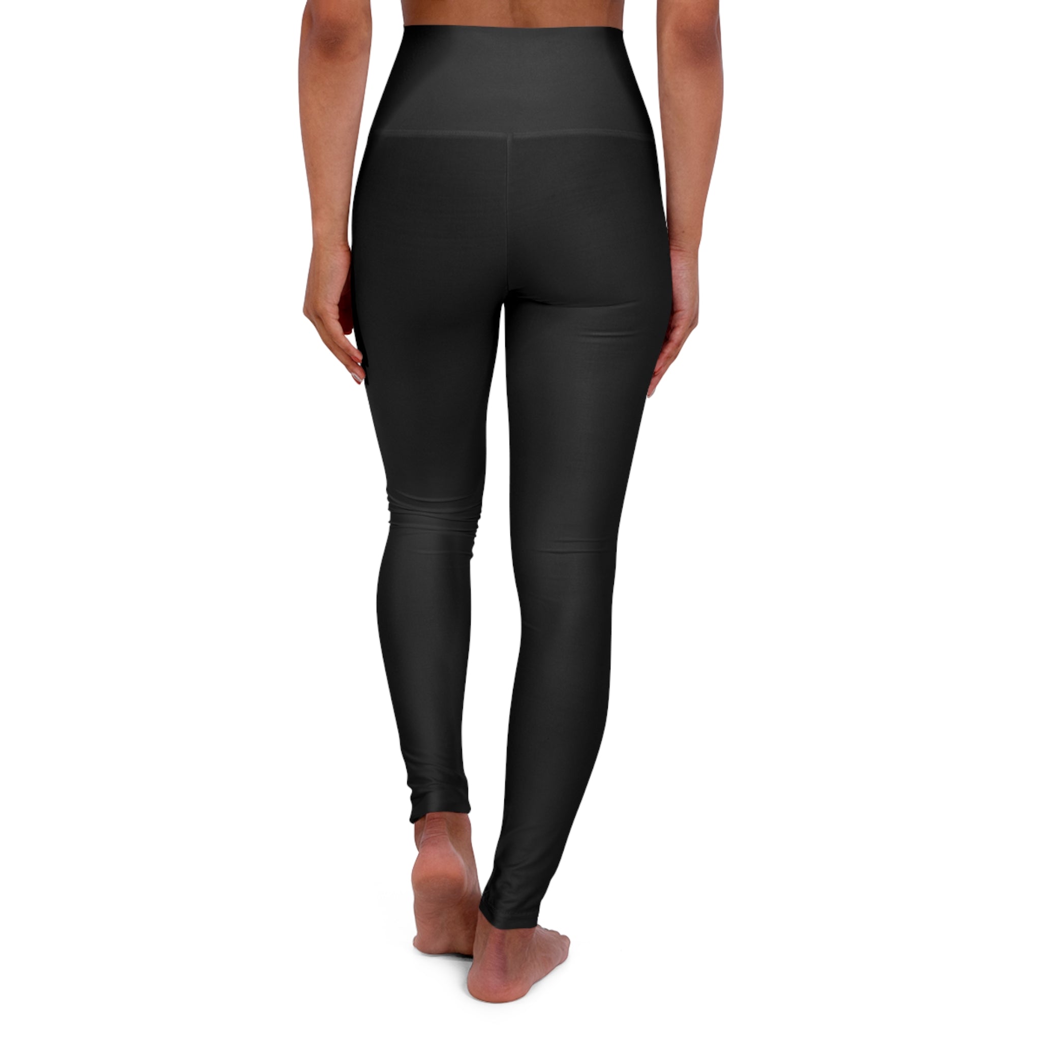 RADNIS Black High-Waisted Yoga Leggings
