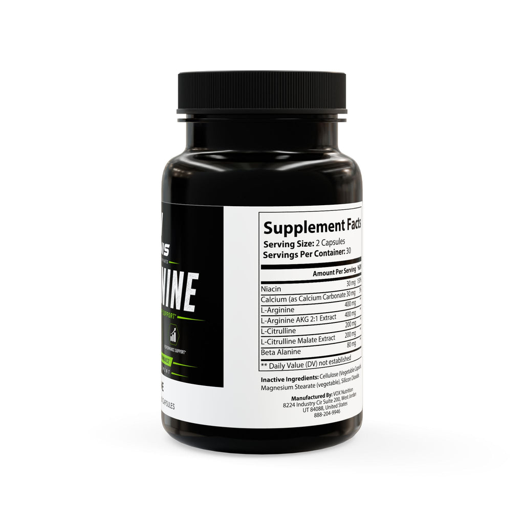 RADNIS L-Arginine - Nitric Oxide & Performance Support (60 Capsules)