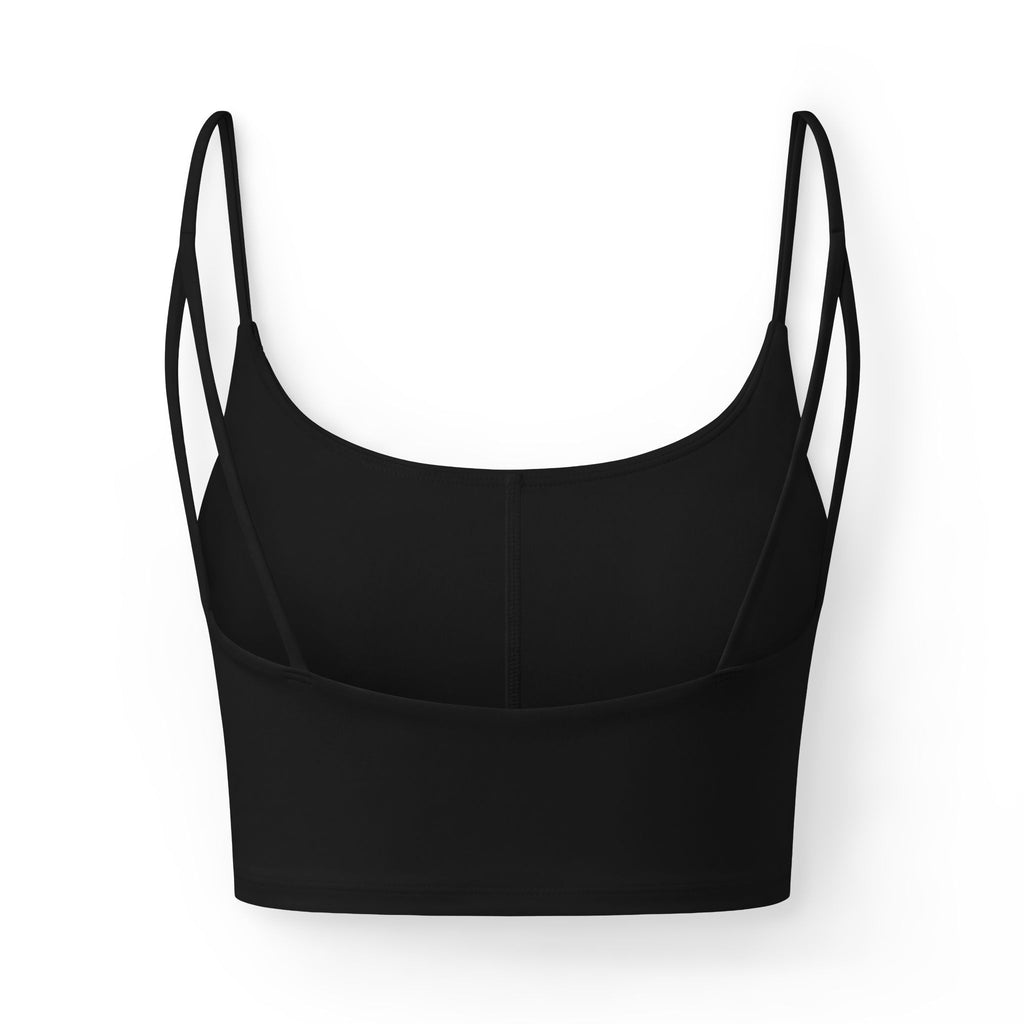Women's Luxe Bra — Sleek Black Crop Bralette