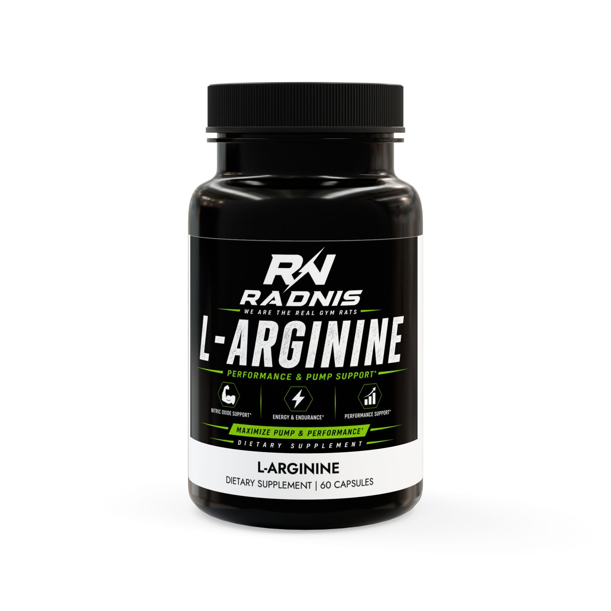 RADNIS L-Arginine - Nitric Oxide & Performance Support (60 Capsules)