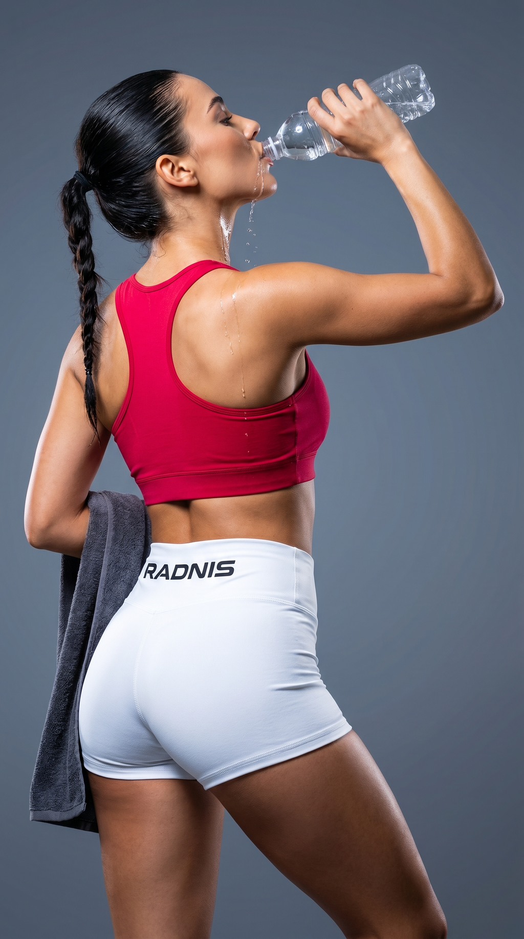 RADNIS Women's Yoga Shorts — High-Waist Polyester Activewear