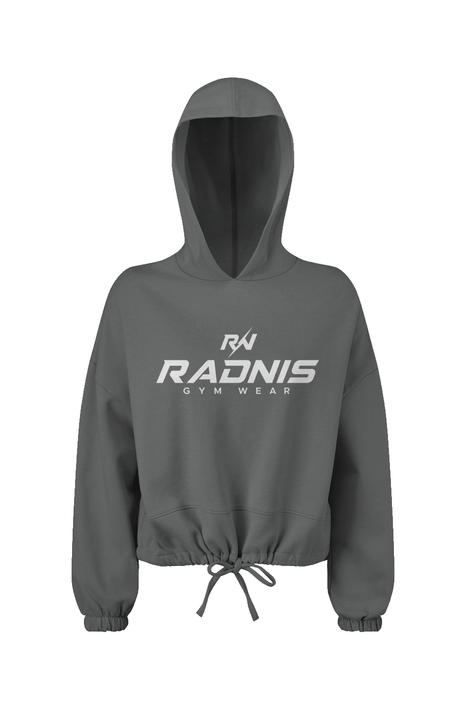 RADNIS Ladies' Cropped Oversize Hooded Sweatshirt