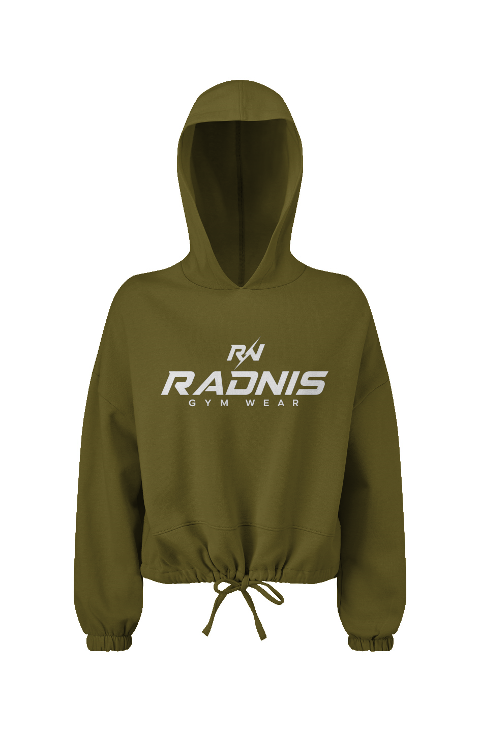 RADNIS Ladies' Cropped Oversize Hooded Sweatshirt