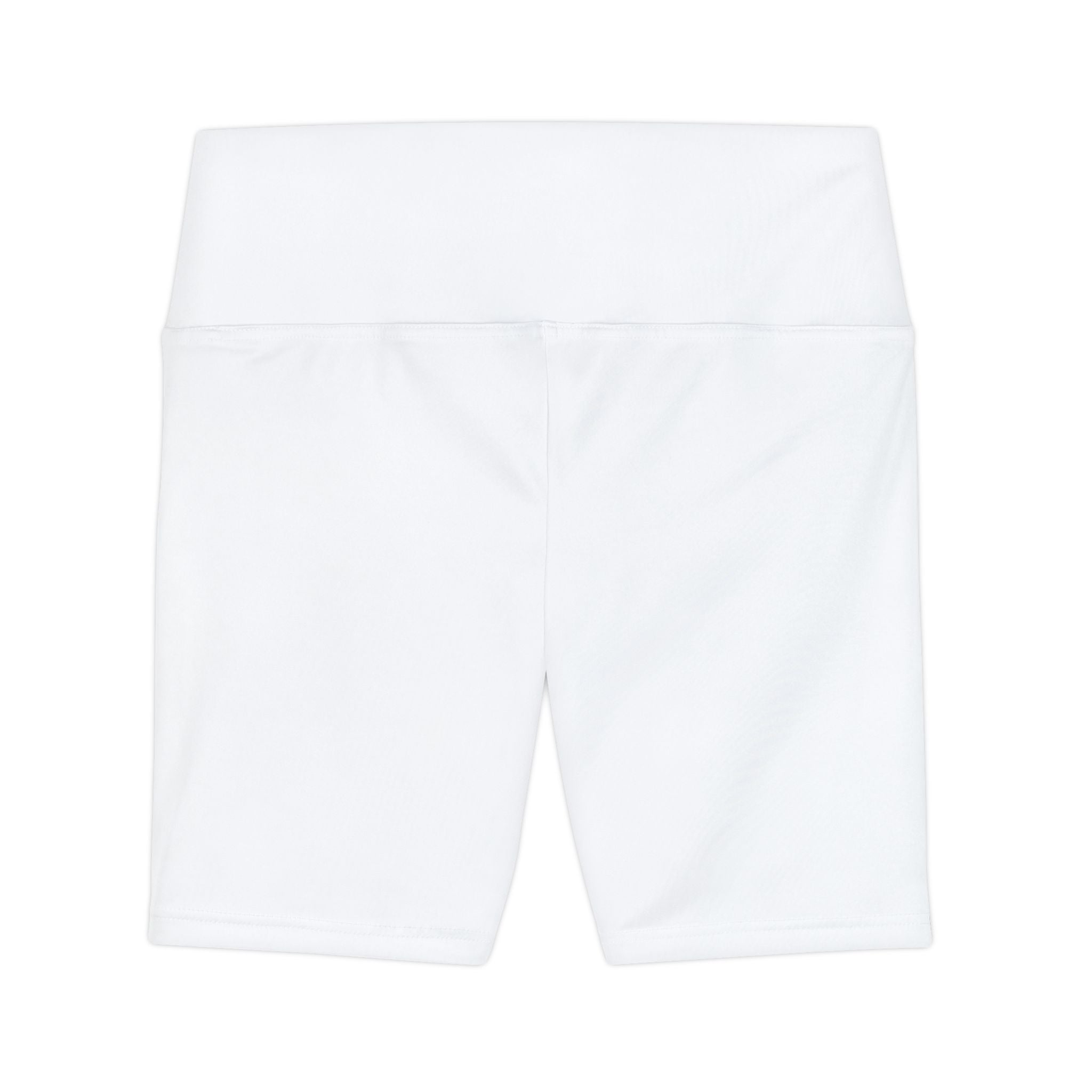 RADNIS White High-Waist Women's Workout Shorts