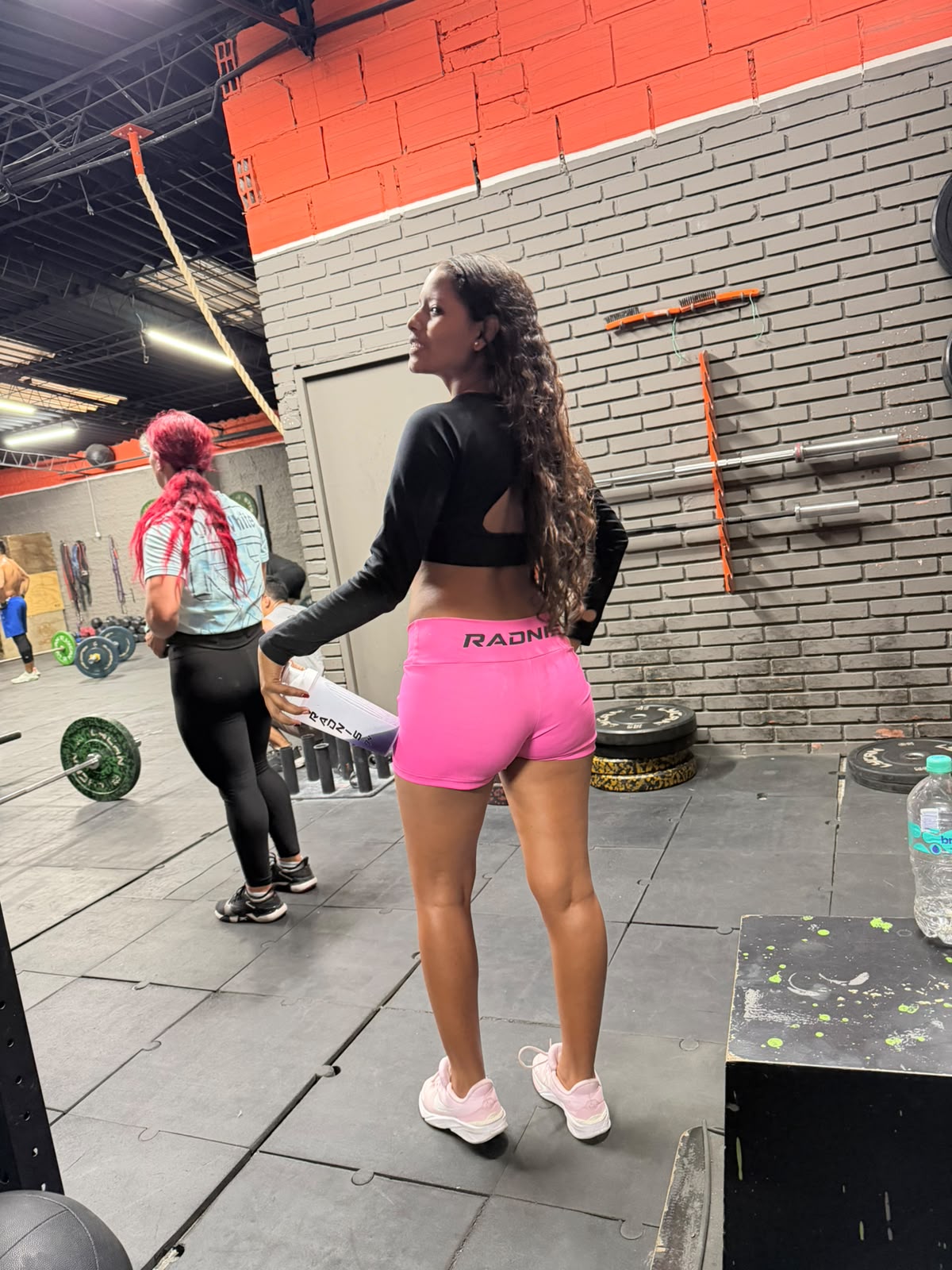 RADNIS Pink Women's Yoga Shorts